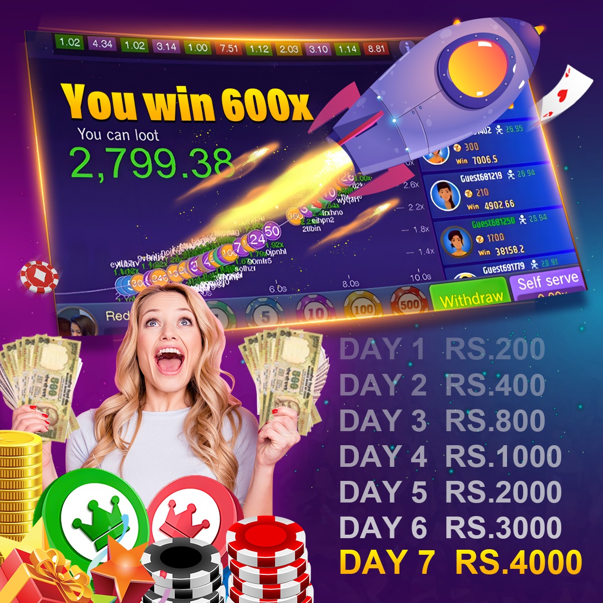 viptaka 98 Luxor Gold： Hold and Win BD